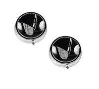 Pilulier rond noir et blanc avec 3 compartiments - Petit pilulier portable - Conteneurs de vitamines - Essentiels de voyage - 4,6 x 4,6 x 1,8 cm