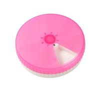 Pilulier rond, portable, pilulier hebdomadaire | Design rotatif à 7 compartiments - Petite boîte à pilules de poche résistante à l'humidité pour une meilleure organisation