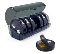 Pilulier Semaine Matin Midi Soir & Pilulier 7 Jours, Grand Semainier Médicament avec Rangement (#1, 159g)