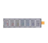 Pilulier Semaine Portable à 7 Compartiments en Plastique pour Voyages | Compartiments Amovibles, Protège Vos Gélules et Compléments, Usage Bureau ou Déplacement