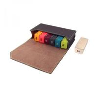 Anabox- Pilulier Semainier 3x7 Compartiments Multicolore - Organisateur Médicaments 7 Jours Matin Midi Soir avec Étui Protection - Gris Anthracite - Solide et Pratique - Sans BPA