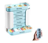 Pilulier Semainier 7 Jours, Compartiments Grand Format Matin Midi Soir Nuit, Organisation Simplifiée des Médicaments, Idéal pour Voyage, Maison de Retraite et Utilisation Quotidienne