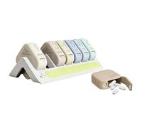 Pilulier Semainier 7 Jours Lumineux Grande Capacité Portable En Silicone | Boîte À Pilules 7 Jours Pour Sorties Quotidiennes Maison Table à Manger Service de Soins pour Personnes Âgées