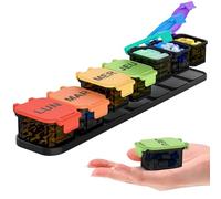 Pilulier Semainier 7 Jours, Pilulier Hebdomadaire 7 Compartiments pour Vitamines, Suppléments et Médicaments, Piluliers Medicaments, Grande Capacité Détachable et Facile à Ouvrir