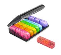 Pilulier Semainier,7 Jours Piluliers 3 Fois Matin Midi Nuit,Pilulier Journalier avec 21 Compartiments Grand Pilluliers Medicaments pour Vitamines,Suppléments et Médicaments