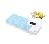 Pilulier Semainier - ABS PP | Organisateur De Médicaments Boîte De Rangement 7 Jours Étui Pour Vitamines Gestion Du Traitement Voyage Usage Récipient Pratique Distributeur