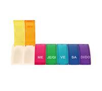 Pilulier Semainier | Box7 | 7 Cases | 1 Prise Par Jour | Anabox | ITALIEN