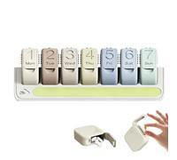 Pilulier Semainier Lumineux Grande Capacité Portable En Silicone | Pilulier de Pour Maison Déplacement D'Affaires Table De Chevet Service De Soins Personnes