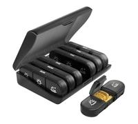 Pilulier Semainier Matin et Soir, Pilulier Mensuel Journalier 7 Jours 2 Compartiments, Grand Pilulier Hebdomadaire pour Rangement Medicament, Vitamines, Huiles de Poisson