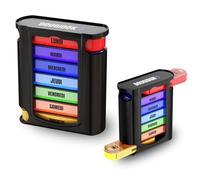 Pilulier semainier matin midi soir nuit français I Organisateur sur 7 jours I Boîte de rangement pour médicaments journalier I grande capacité, idéale à emporter en voyage I Pratique au quotidien