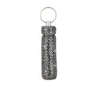 Pilulier tendance en alliage d'aluminium avec strass étincelants pour voyage et usage quotidien