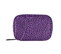 Pilulier tendance imprimé léopard violet avec compartiments amovibles