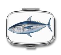 Pilulier Thunnus - Joli pilulier - Organiseur de pilules pour médicaments - Pilulier quotidien - Petite boîte à pilules pour sac à main