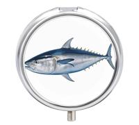 Pilulier Thunnus Thunnus - Pilulier hebdomadaire - Petit pilulier pour sac à main