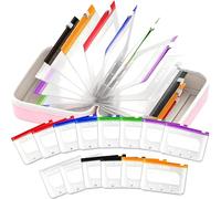 Pilulier Voyage Étanche avec 14 A8 Pochettes de Couleur, Semainier, Piluliers Medicaments, Grande Capacitem, pour Vitamines, Suppléments et Médicament (Rose)