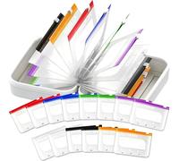 Pilulier Voyage Étanche avec 14 A8 Pochettes de Couleur, Semainier, Piluliers Medicaments, Grande Capacitem, pour Vitamines, Suppléments et Médicament (Blanc)
