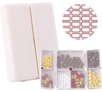 Pilulier Voyage,Pilulier Portable Avec Étiquette,Pilluliers Journalier 7 Jours,Pilulier Avec 7 Compartiments,Boîte À Pilules En Plastique Pilules Médicaments Pour Vitamines,Suppléments.[O75]