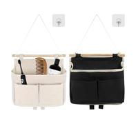 pilyero 2 Pièces Organisateur Mural, Rangement Porte À Suspendre, Vide Poche Mural, avec Plusieurs Poches, Convient pour le Rangement et le Stockage à la Maison, au Bureau, au Camping-car, 27 * 23 cm