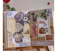 Pilyero 60 motifs en 120 pièces Papier Scrapbooking, Scrapbooking Papier, Style Vintage, Adapté pour la Scrapbooking Voyage, de Stickers Bullet Journal, de Junk Journal, 14*20cm
