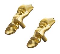 PILYON Bouton De Meuble 2Pièces Masque Facial Poignée En Laiton Armoire À Chaussures En Laiton Armoire À Chaussures Poignée De Porte Petite Poignée Ronde Monotrou