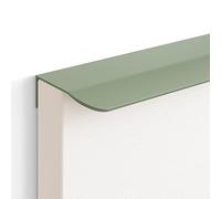 PILYON Bouton Placard 2Pièces Poignée Invisible Pour Tiroir Armoire Armoire Arc Poignée En Aluminium Vert Moran Longueur 120mm