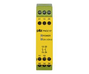 pilz Pilz Dispositif d’arrêt d’urgence 24VACDC 2n/o PNOZ X7#774059 Quantité:1