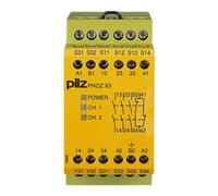 pilz Pilz Dispositif d'arrêt d'urgence 24AC24DC 3n/o1n/c1so PNOZ X3#774310 Quantité:1