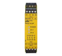 pilz Pilz Dispositif d'arrêt d'urgence 24VAC/DC 3n/o 1n/c PNOZ X2.8P, 777301 Quantité:1