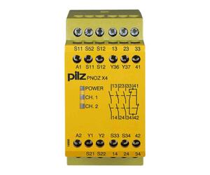 pilz Pilz Dispositif d'arrêt d'urgence 24VDC 3n/o 1n/c PNOZ X4, 774730 Quantité:1