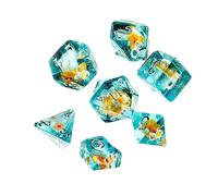 Pilz Würfel Set - 7-teiliges Polyedrisches Würfelset, Harzwürfel, Cartoon Design, Bunte Farben | Rollenspiel Zubehör Für Kinder Und Erwachsene, Tischspiel Würfel, Spielwürfel, Dungeons Und Dragons