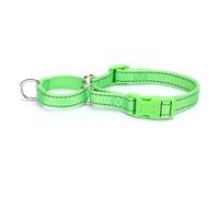 Pimaodog Martingale - Collier réfléchissant pour chien avec boucle à dégagement rapide réglable en nylon pour chiots, chiens de petite, moyenne et grande taille (taille L, vert)