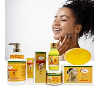 Piment Doux Set de Soins de la Peau, Crème Éclaircissante 100ml, Lotion 50g, Savon 250g, serum 125ml et lait 500ml Collection Complète