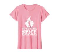 Piment Rouge pour Hot Spicy Lovers Repas et Sauce T-Shirt, Femme, Rose, S