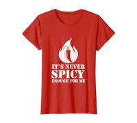 Piment Rouge pour Hot Spicy Lovers Repas et Sauce T-Shirt, Femme, Rouge, S