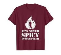Piment Rouge pour Hot Spicy Lovers Repas et Sauce T-Shirt, Homme, Marron, L