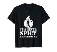 Piment Rouge pour Hot Spicy Lovers Repas et Sauce T-Shirt, Homme, Noir, 5XL