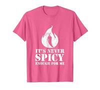Piment Rouge pour Hot Spicy Lovers Repas et Sauce T-Shirt, Homme, Rose Chiné, S