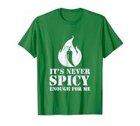 Piment Rouge pour Hot Spicy Lovers Repas et Sauce T-Shirt, Homme, Vert Kelly, XL