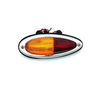 PimentMotor Feu Arrière STOP et Clignotant, Compatible pour Porsche 356 A/B/C, Côté Droit, Rouge et Orange, Version Européenne, 1957-1965