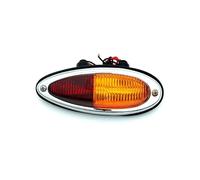 PimentMotor Feu Arrière Stop et Clignotant, Compatible pour Porsche 356 A/B/C, Feu de Position, Rouge et Orange, Usage Extérieur, Côté Gauche, 1957-1965, Version Européenne