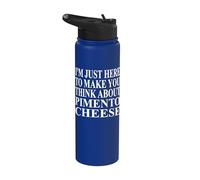 Pimento Cheese Apparel | Design mignon et amusant pour les amateurs de fromages Stainless Steel Insulated Water Bottle