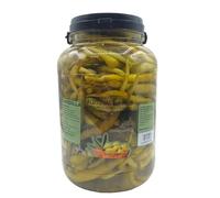 Piments épicés au vinaigre - Bidon Pet de 4 kg de piments acidulés épicés - pipres épicées LloPaco