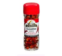 Piments Secs Entiers Guindillas, Lot de 3 Pots de 12g, Épicé, pour Parfumer Huiles et Vinaigres
