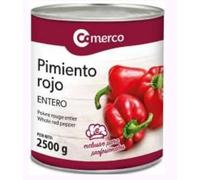 Pimiento Rojo Entero, Poivrons Rouges Grillés, Grande Boîte 2500g, Poids Égoutté 1650g