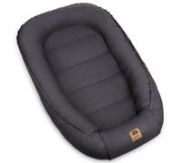 PIMKO Babynest - Nid douillet pour bébé - Cocon double face pour nourrissons et nouveau-nés - 100 % coton - Convient pour la maison - 55 x 90 cm - Volcano avec rabat