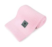PIMKO Couverture 100 % bambou pour bébé garçon et fille - Douce et douillette - Idéale pour la maison - Convient aux personnes souffrant d'allergies - Dimensions naturelles : 80 x 100 cm - Rose