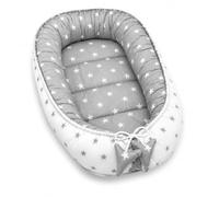 PIMKO Nid pour bébé avec Volants pour bébé réducteur Lit bébé 2 côtés 100% Coton Convient pour la Maison ou comme 55 x 90 cm