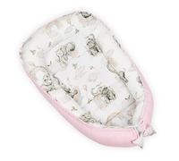 PIMKO Nid pour bébé avec Volants pour bébé réducteur Lit bébé 2 côtés 100% Coton Convient pour la Maison ou comme 55 x 90 cm