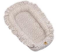 PIMKO Nid pour bébé avec Volants pour bébé réducteur Lit bébé 2 côtés 100% Coton Convient pour la Maison ou comme 55 x 90 cm