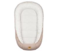 PIMKO - Reducteur de Lit Bébé mousseline - Cocon 100% Coton Nid de Bébés Nouveau-né avec Baby Nest - Beige à pois